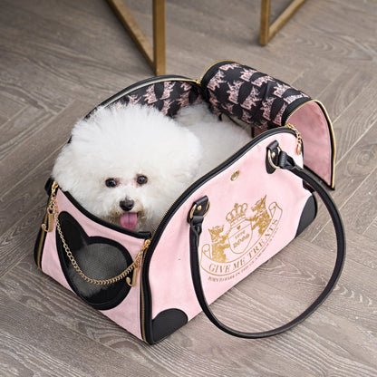 Sac de transport pour animaux de compagnie Juicy Couture Give Me Treats - Sac de voyage élégant