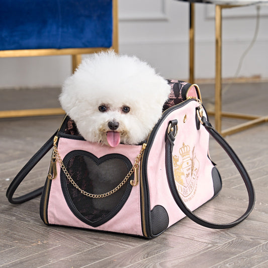 Sac de transport pour animaux de compagnie Juicy Couture Give Me Treats - Sac de voyage élégant