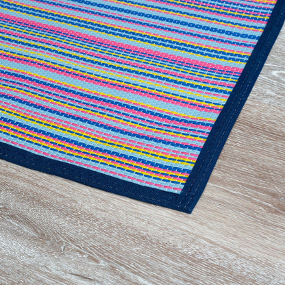 Lalune Beach Stripe Indoor Outdoor Area Rug