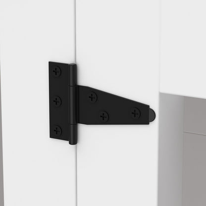 Cage d'angle pour 2 chiens, grande taille, en forme de L, 58,7 x 41,1 cm