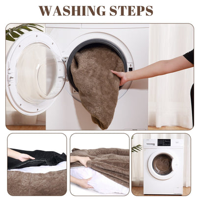 Lit géant pour chien (71 x 48 x 14 cm) - Grand lit pour chien (adultes) - Lavable