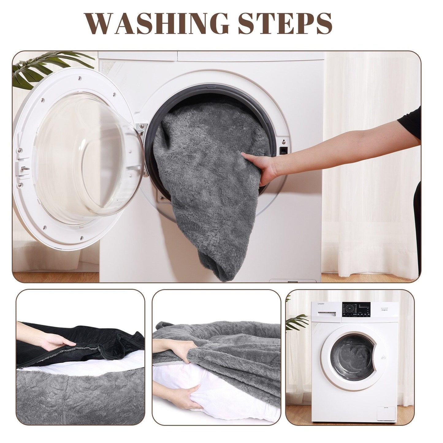 Lit géant pour chien (71 x 48 x 14 cm) - Grand lit pour chien (adultes) - Lavable