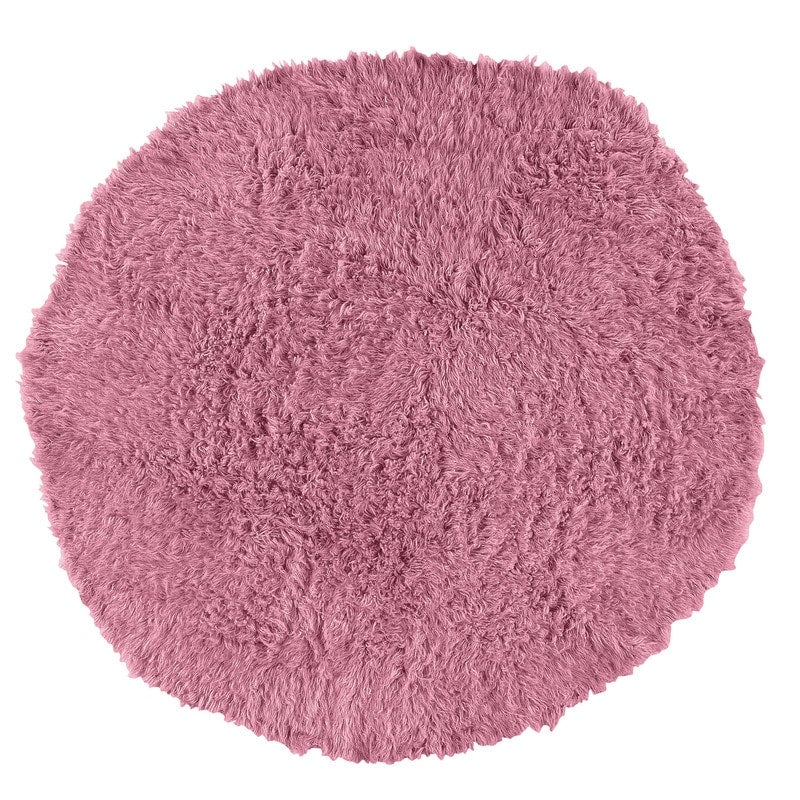 Linon Flokati Wool Thick Area Rug