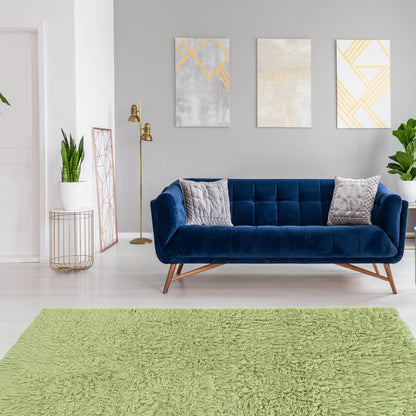 Linon Flokati Wool Thick Area Rug