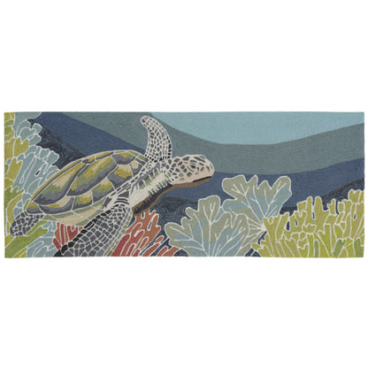 Liora Manne Ravella Akumal Indoor/Outdoor Rug Ocean