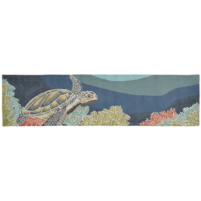 Liora Manne Ravella Akumal Indoor/Outdoor Rug Ocean