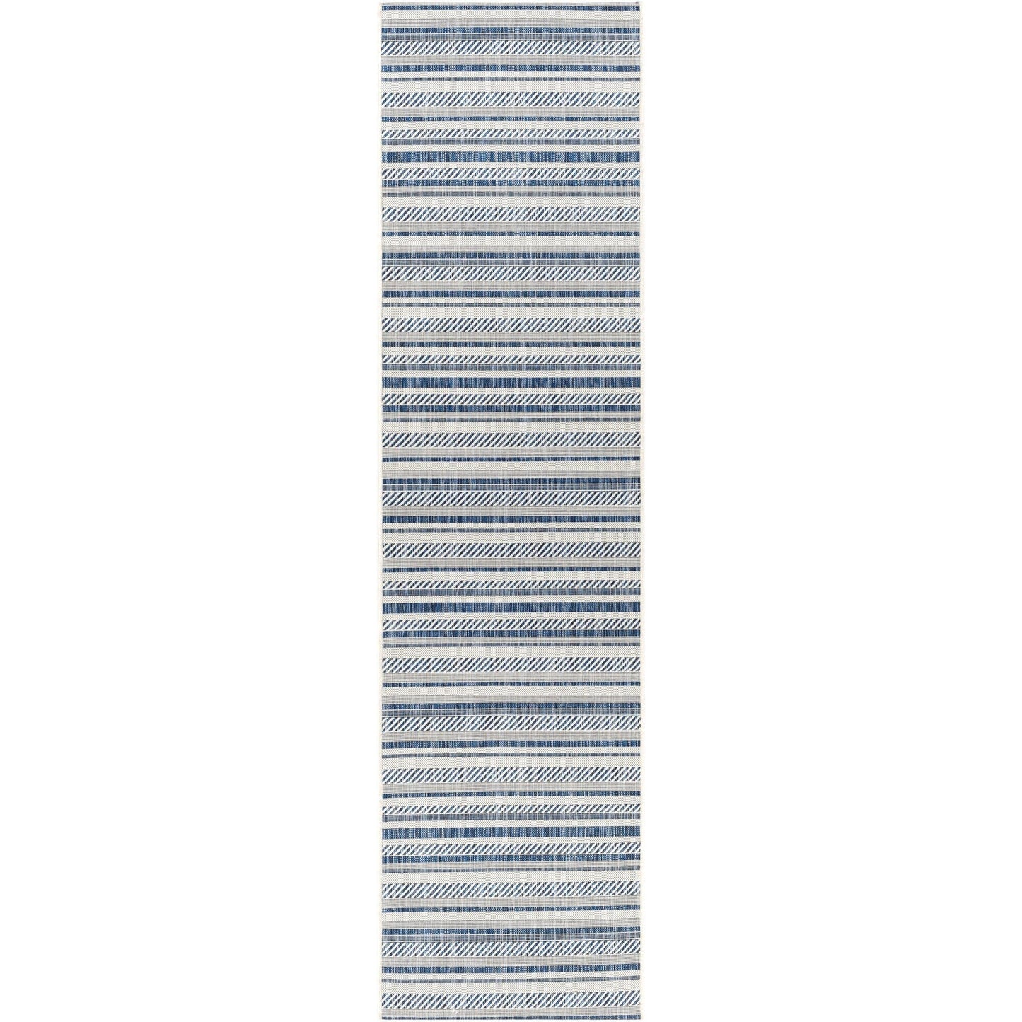 Livabliss Eagean Bohemian Stripe Outdoor Area Rug