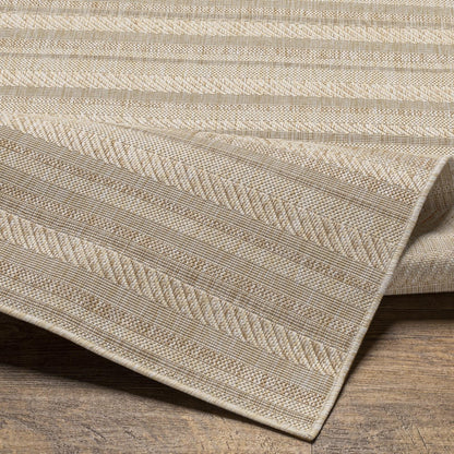 Livabliss Eagean Bohemian Stripe Outdoor Area Rug