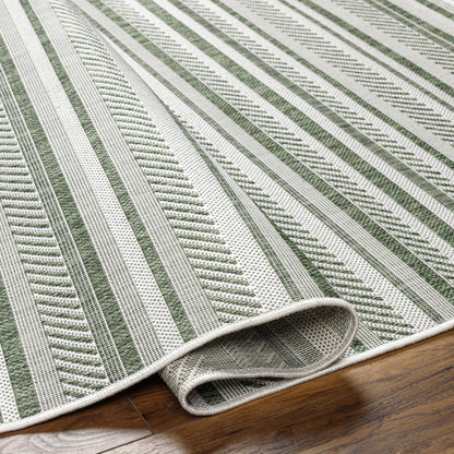 Livabliss Eagean Bohemian Stripe Outdoor Area Rug