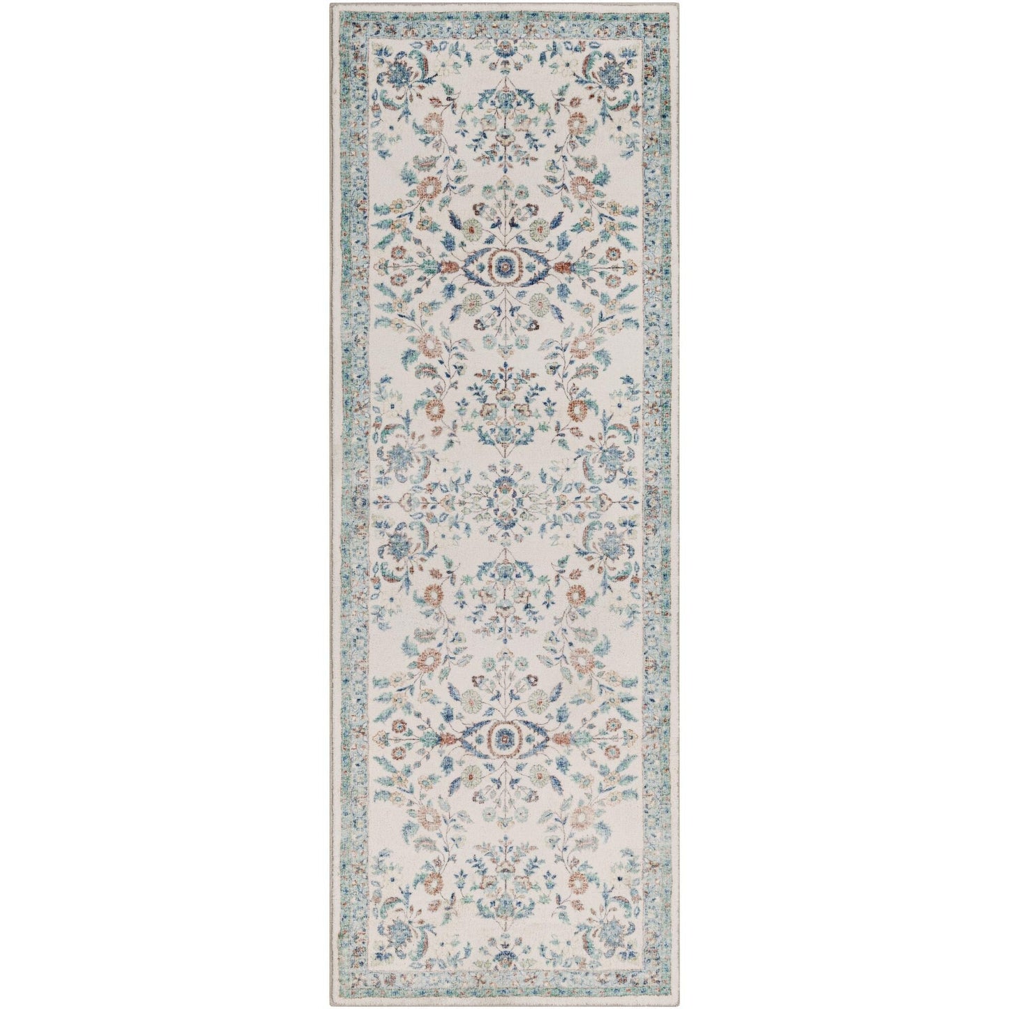Tapis traditionnel floral et botanique Livabliss Erin revisité