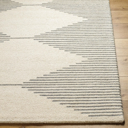 Tapis touffeté à la main minimaliste Livabliss Granada à motif losanges