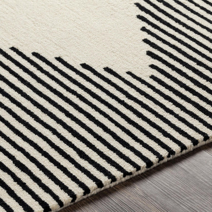 Tapis touffeté à la main minimaliste Livabliss Granada à motif losanges