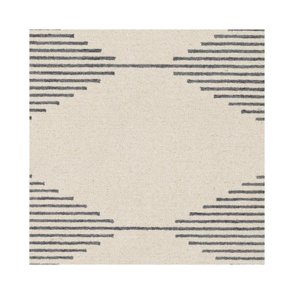 Tapis touffeté à la main minimaliste Livabliss Granada à motif losanges