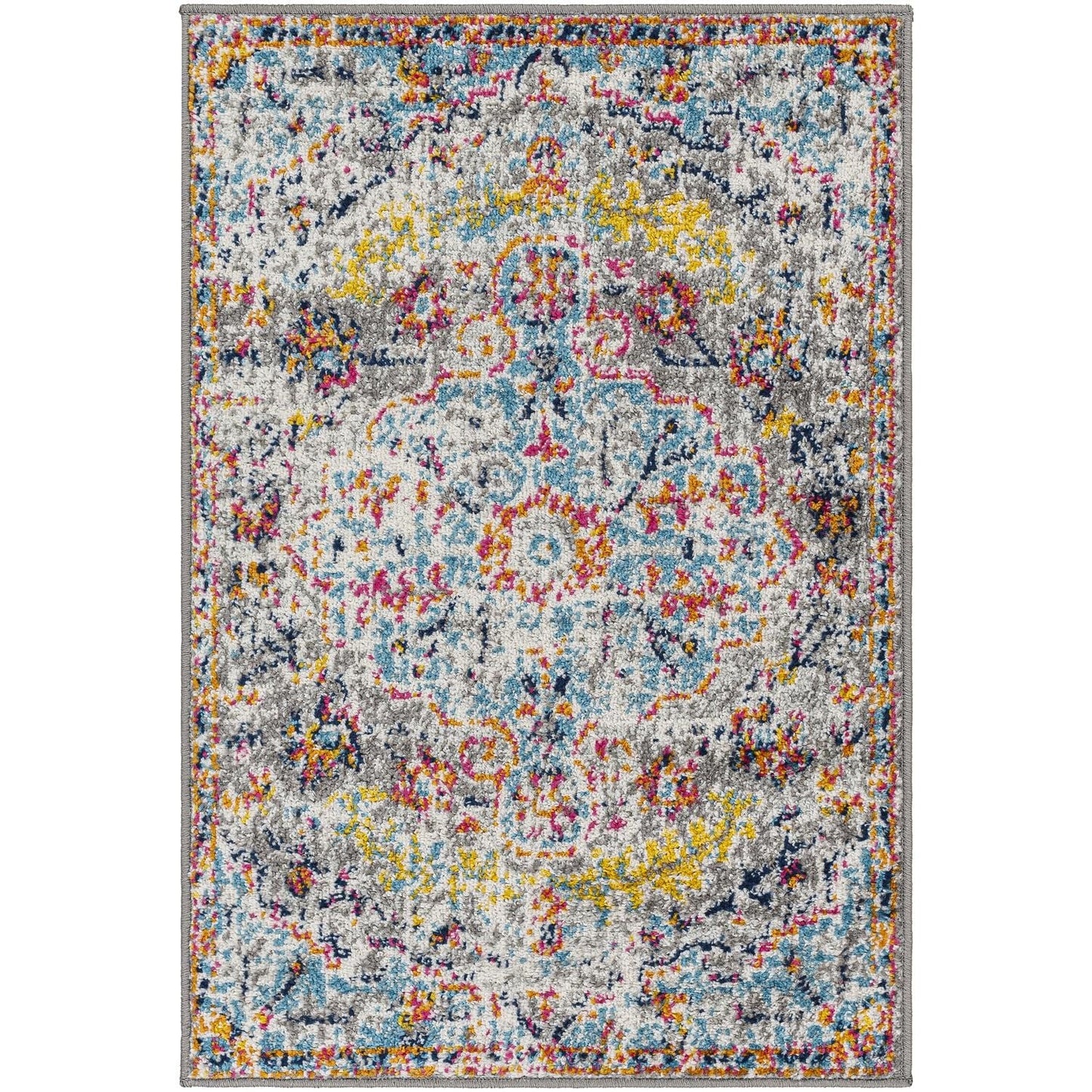 Tapis médaillon traditionnel Livabliss Harput revisité