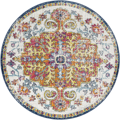 Tapis médaillon traditionnel Livabliss Harput revisité