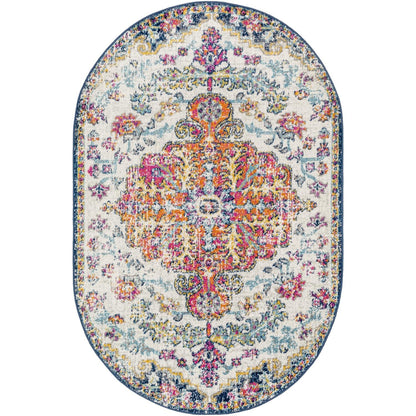 Tapis médaillon traditionnel Livabliss Harput revisité