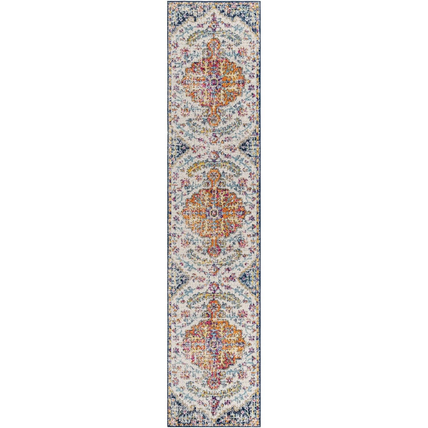 Tapis médaillon traditionnel Livabliss Harput revisité