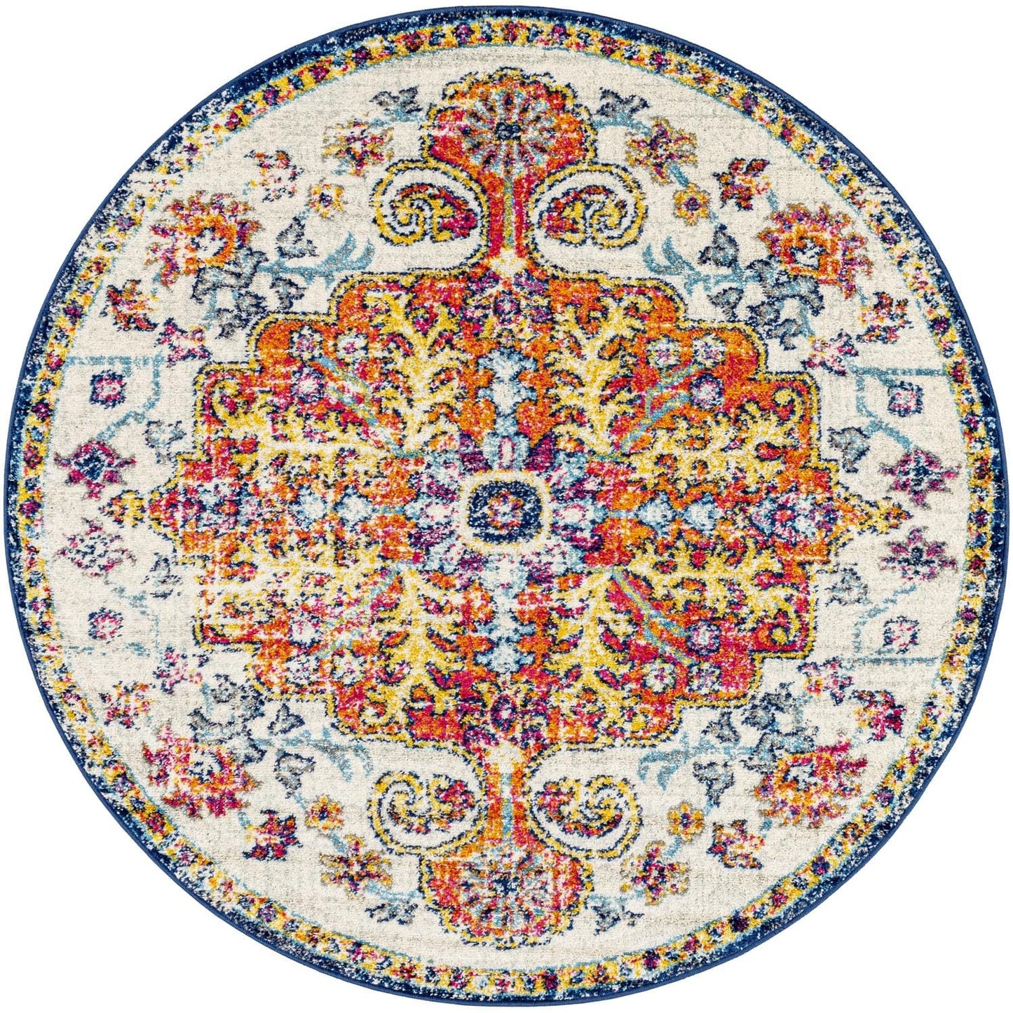 Tapis médaillon traditionnel Livabliss Harput revisité