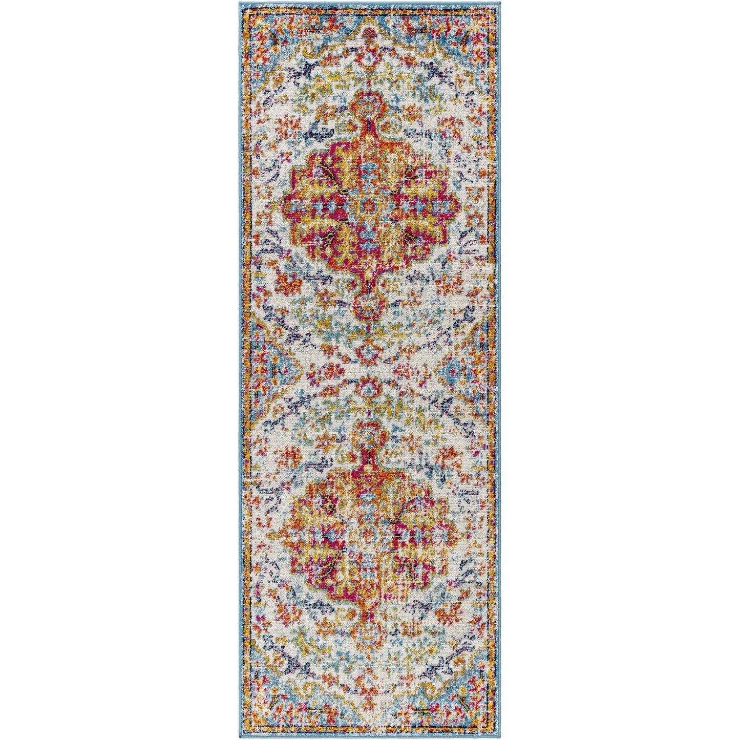 Tapis médaillon traditionnel Livabliss Harput revisité
