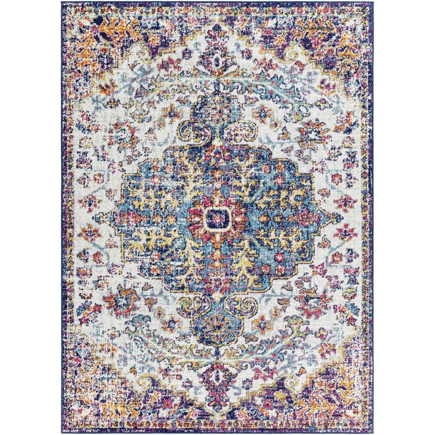 Tapis médaillon traditionnel Livabliss Harput revisité