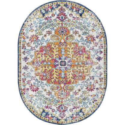 Tapis médaillon traditionnel Livabliss Harput revisité