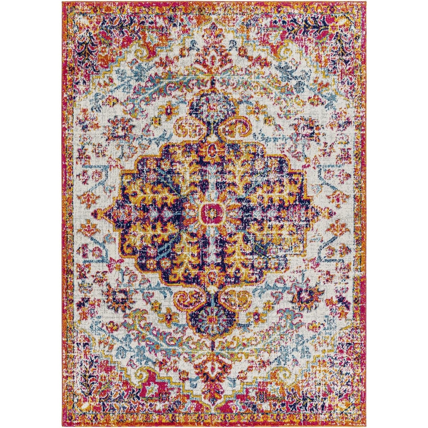 Tapis médaillon traditionnel Livabliss Harput revisité