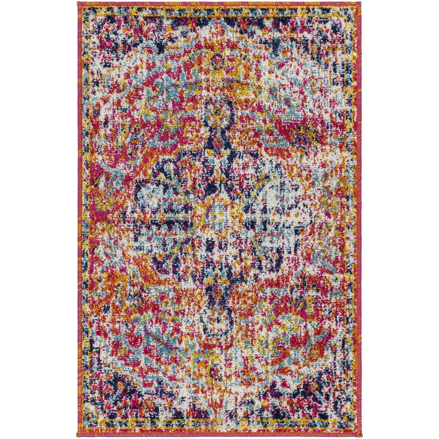 Tapis médaillon traditionnel Livabliss Harput revisité