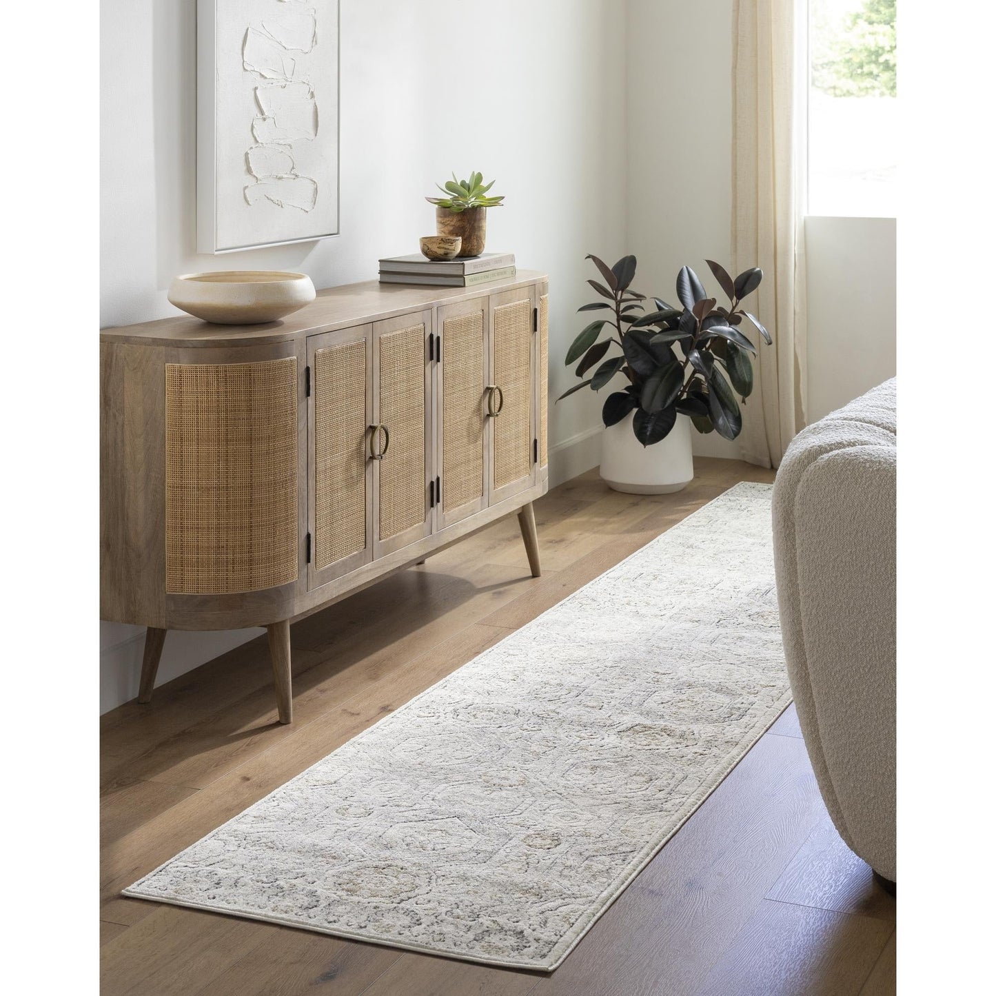 Tapis médaillon Livabliss Indigo Arts &amp; Crafts