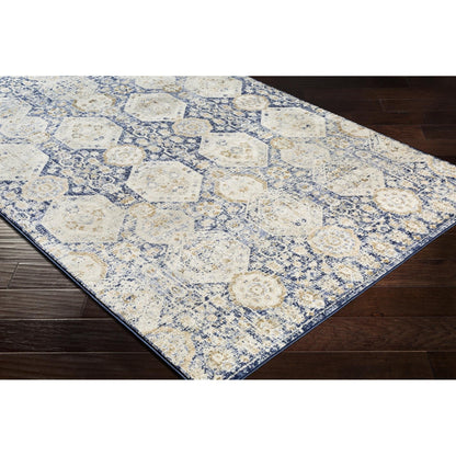 Tapis médaillon Livabliss Indigo Arts &amp; Crafts