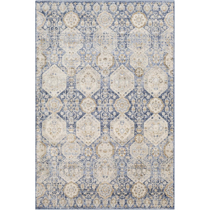 Tapis médaillon Livabliss Indigo Arts &amp; Crafts