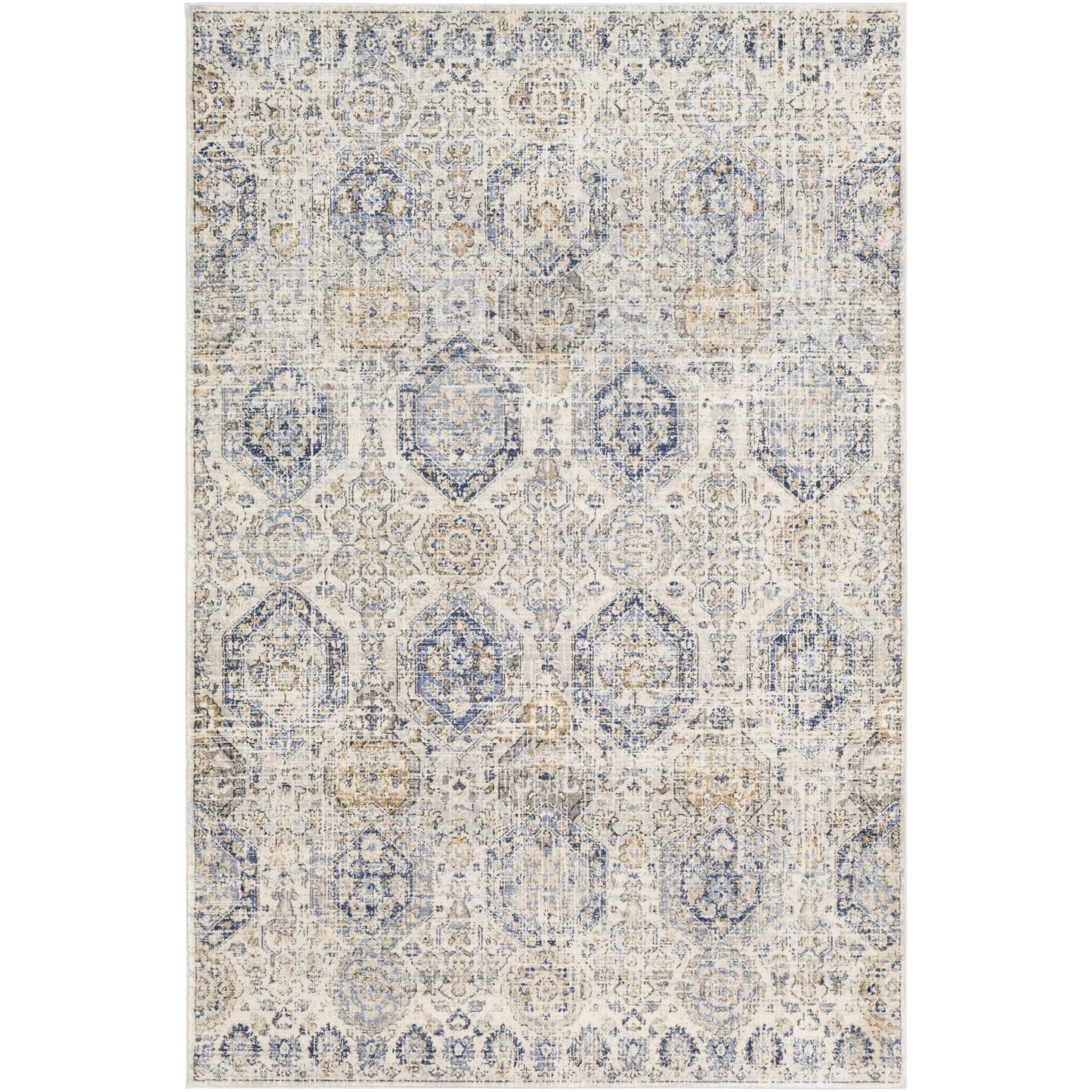 Tapis médaillon Livabliss Indigo Arts &amp; Crafts