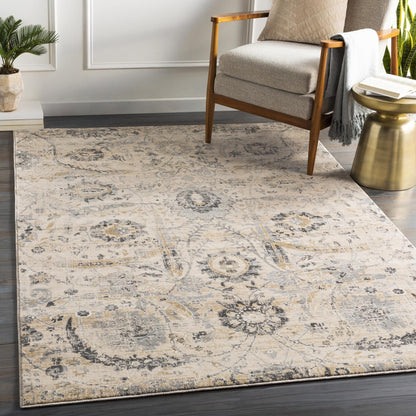 Tapis médaillon traditionnel Livabliss Indigo revisité