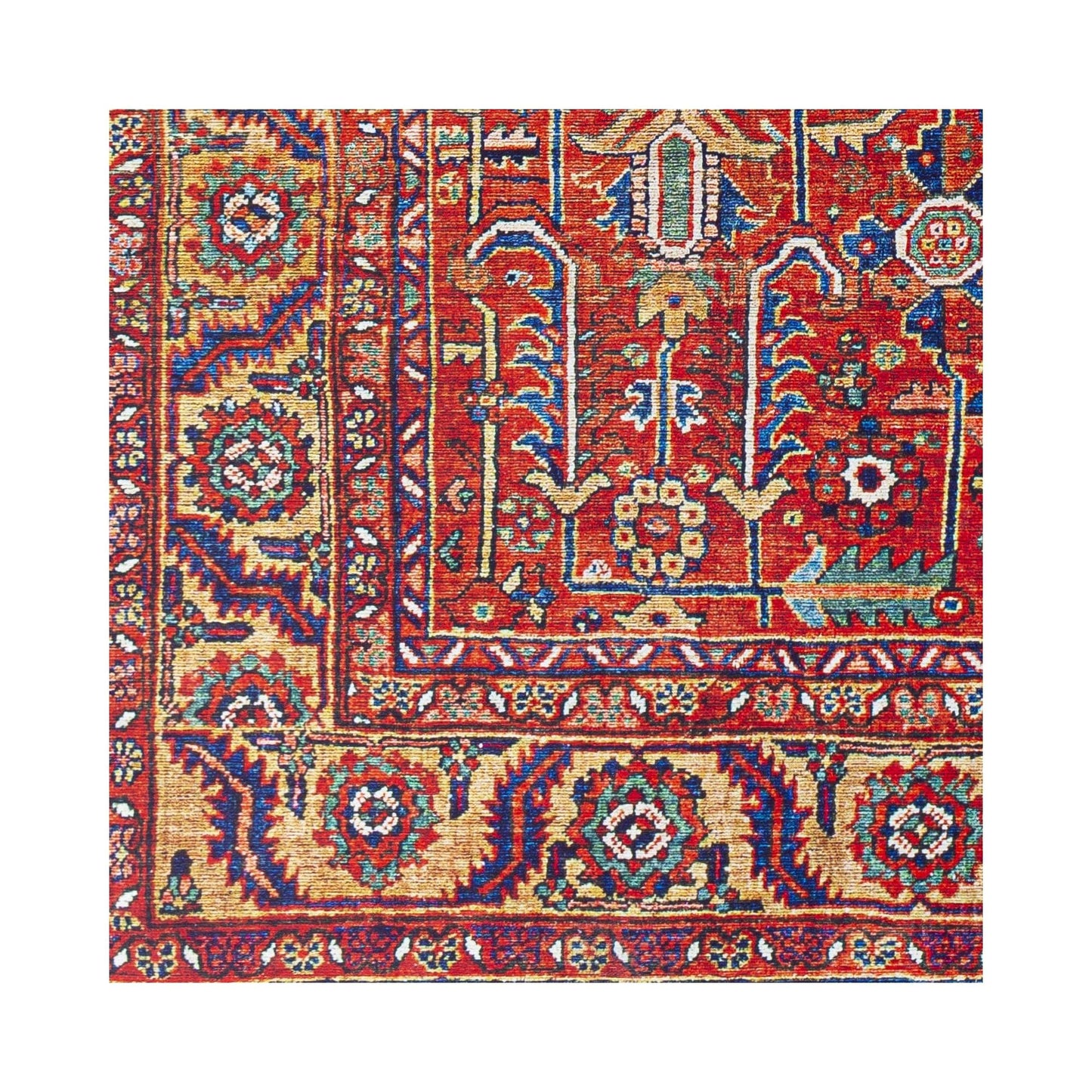 Tapis floral et botanique traditionnel revisité Livabliss Iris