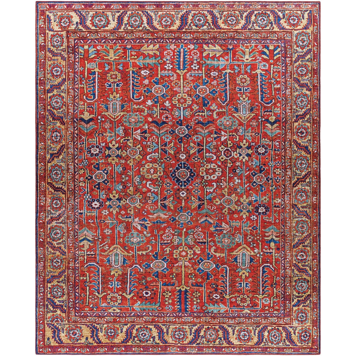 Tapis floral et botanique traditionnel revisité Livabliss Iris