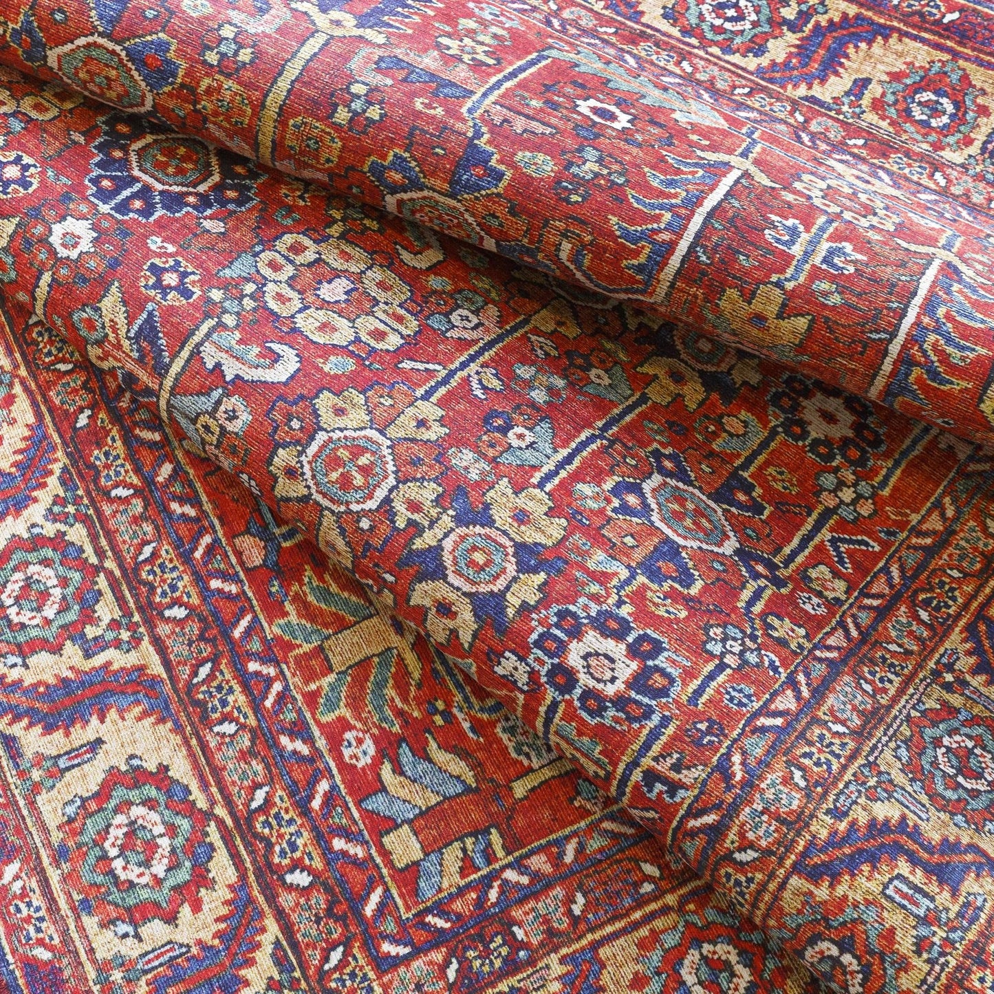 Tapis floral et botanique traditionnel revisité Livabliss Iris