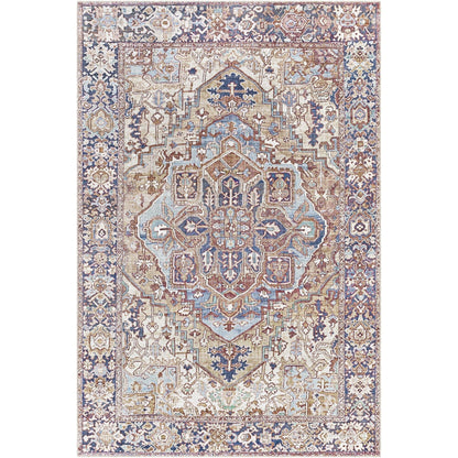 Tapis médaillon traditionnel Livabliss Iris revisité