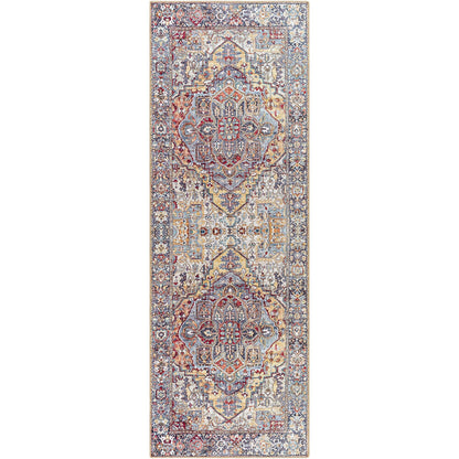 Tapis médaillon traditionnel Livabliss Iris revisité