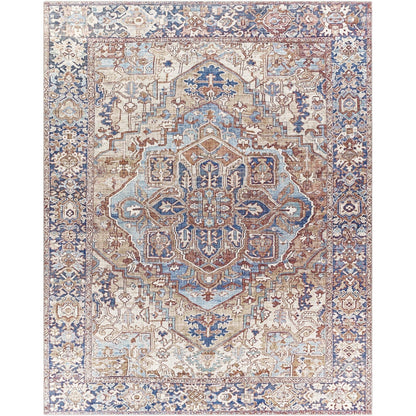 Tapis médaillon traditionnel Livabliss Iris revisité