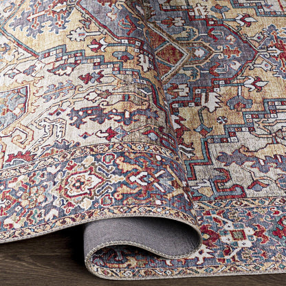 Tapis médaillon traditionnel Livabliss Iris revisité