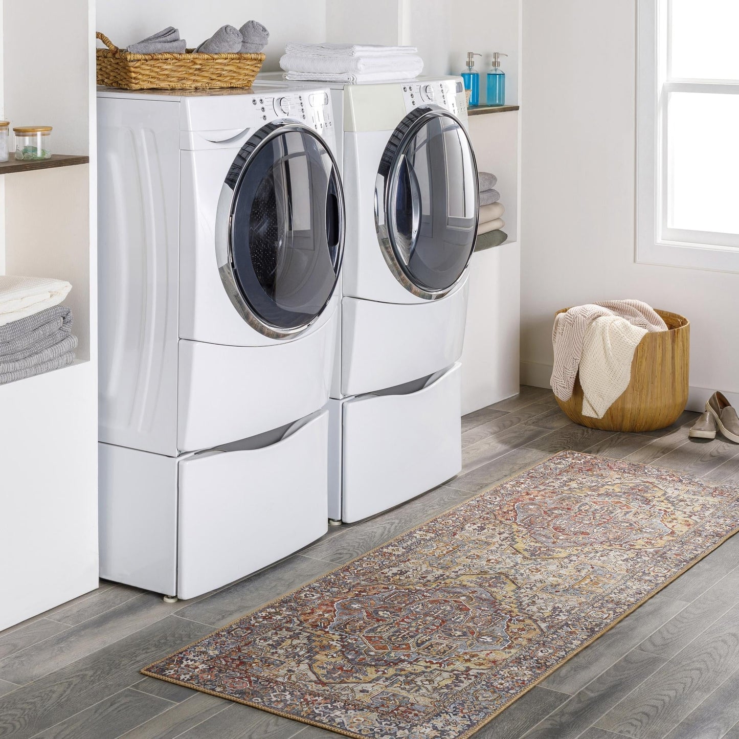 Tapis médaillon traditionnel Livabliss Iris revisité