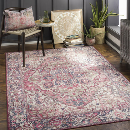 Tapis médaillon traditionnel Livabliss Iris revisité