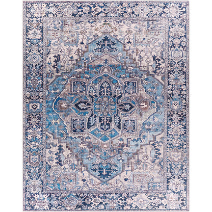 Tapis médaillon traditionnel Livabliss Iris revisité