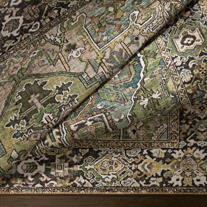 Tapis médaillon traditionnel Livabliss Iris revisité