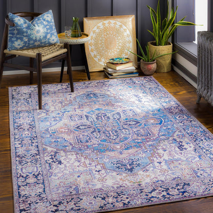 Tapis médaillon traditionnel Livabliss Iris revisité