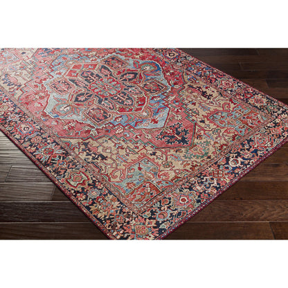 Tapis médaillon traditionnel Livabliss Iris revisité