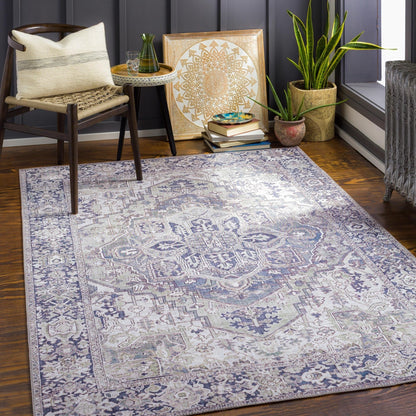 Tapis médaillon traditionnel Livabliss Iris revisité