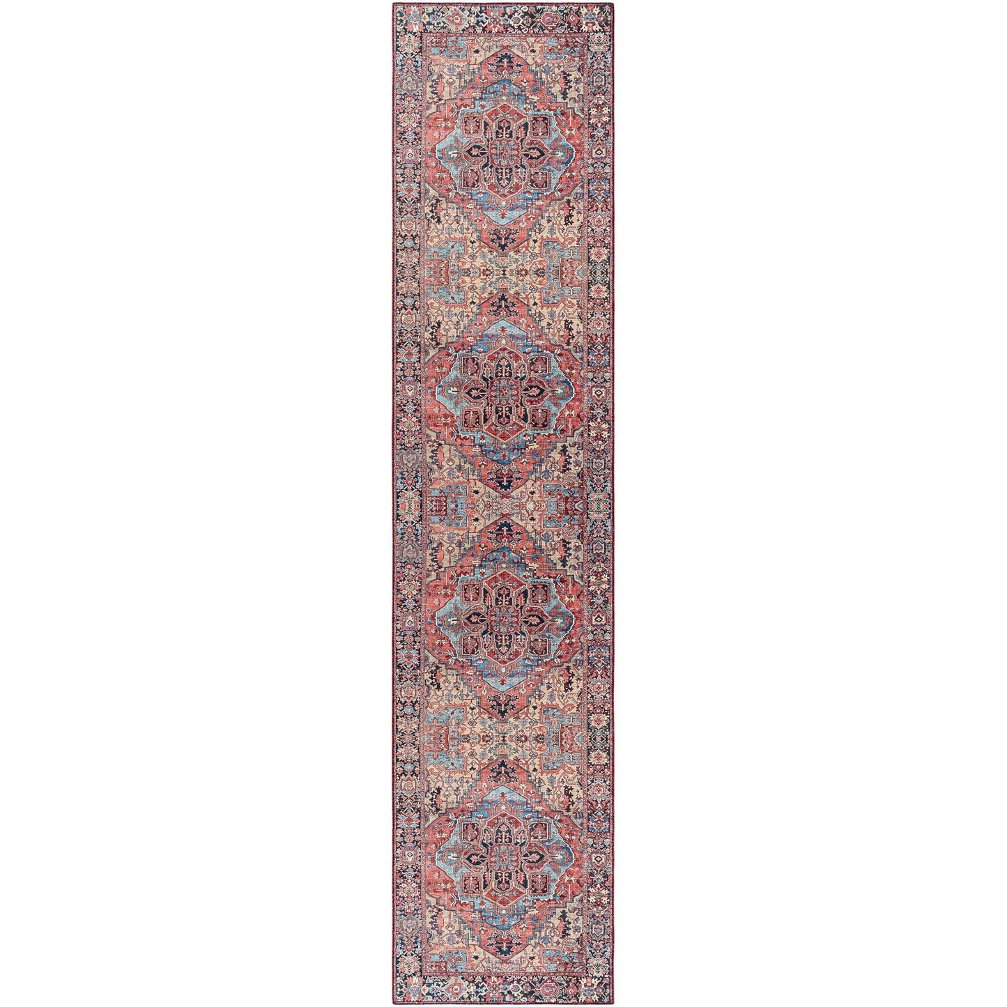 Tapis médaillon traditionnel Livabliss Iris revisité