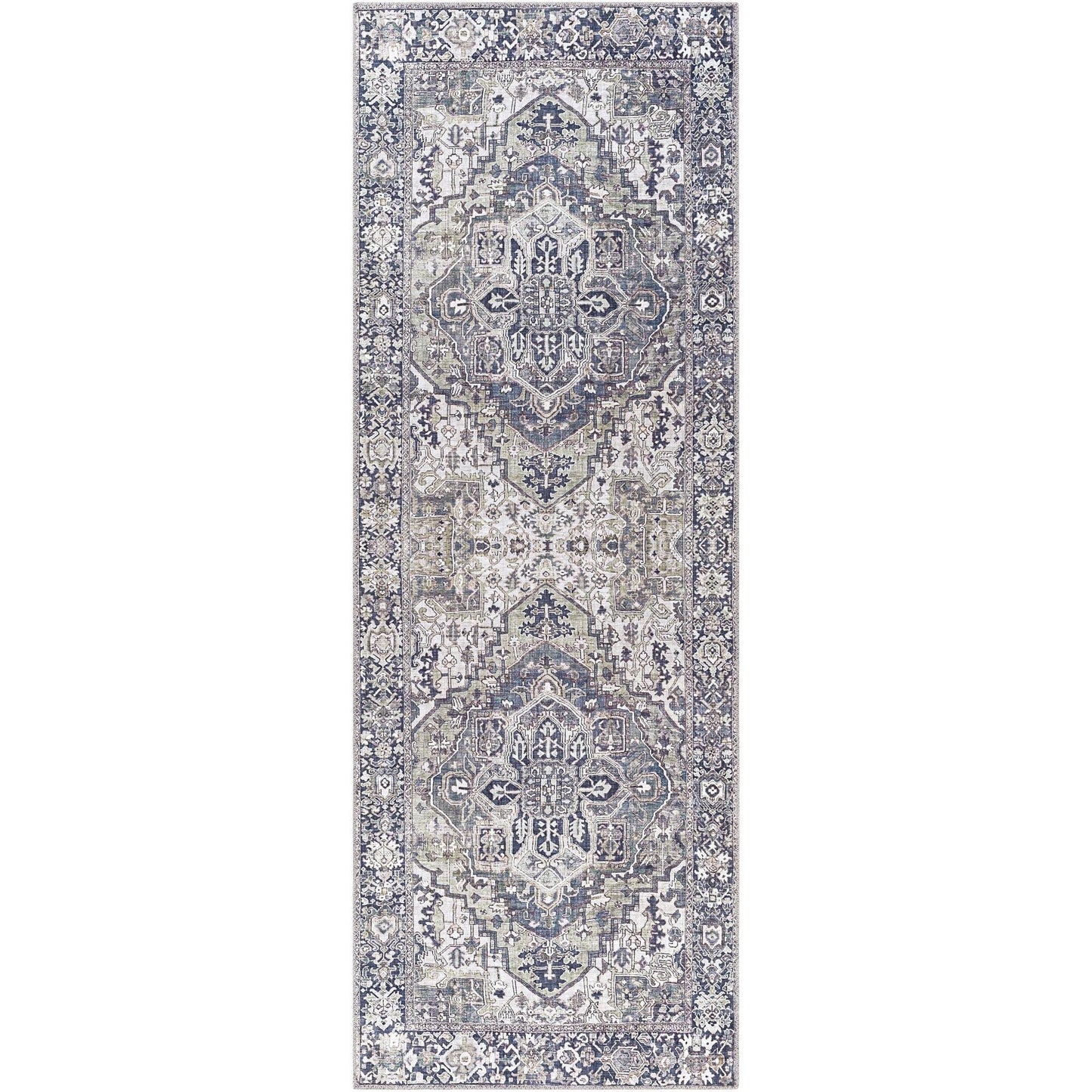 Tapis médaillon traditionnel Livabliss Iris revisité