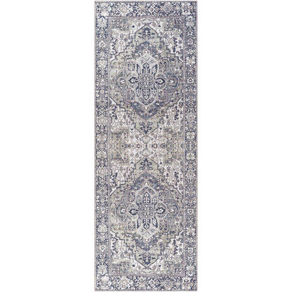 Tapis médaillon traditionnel Livabliss Iris revisité