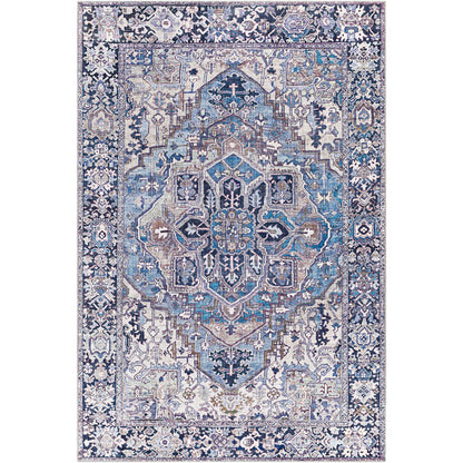 Tapis médaillon traditionnel Livabliss Iris revisité